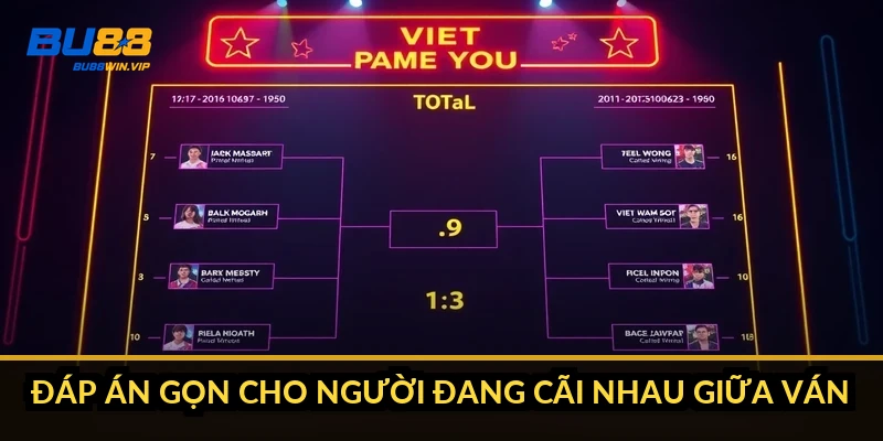 Đáp án gọn cho người đang cãi nhau giữa ván