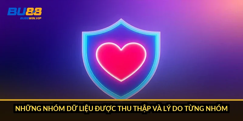 Những nhóm dữ liệu được thu thập và lý do từng nhóm