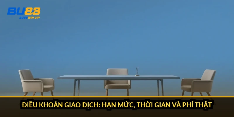 Điều khoản giao dịch: hạn mức, thời gian và phí thật