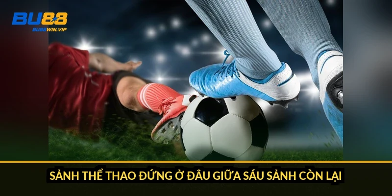 Sảnh thể thao đứng ở đâu giữa sáu sảnh còn lại